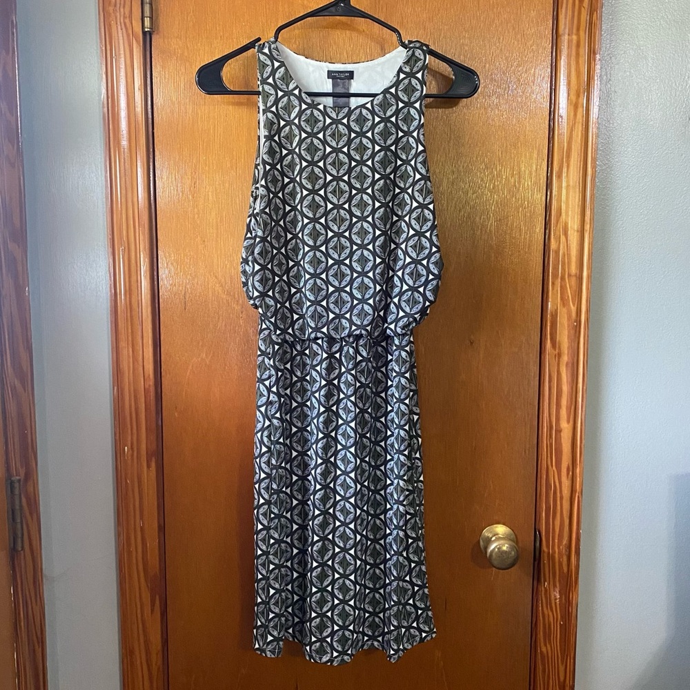 NWT Patterned Dress Ann Taylor XS